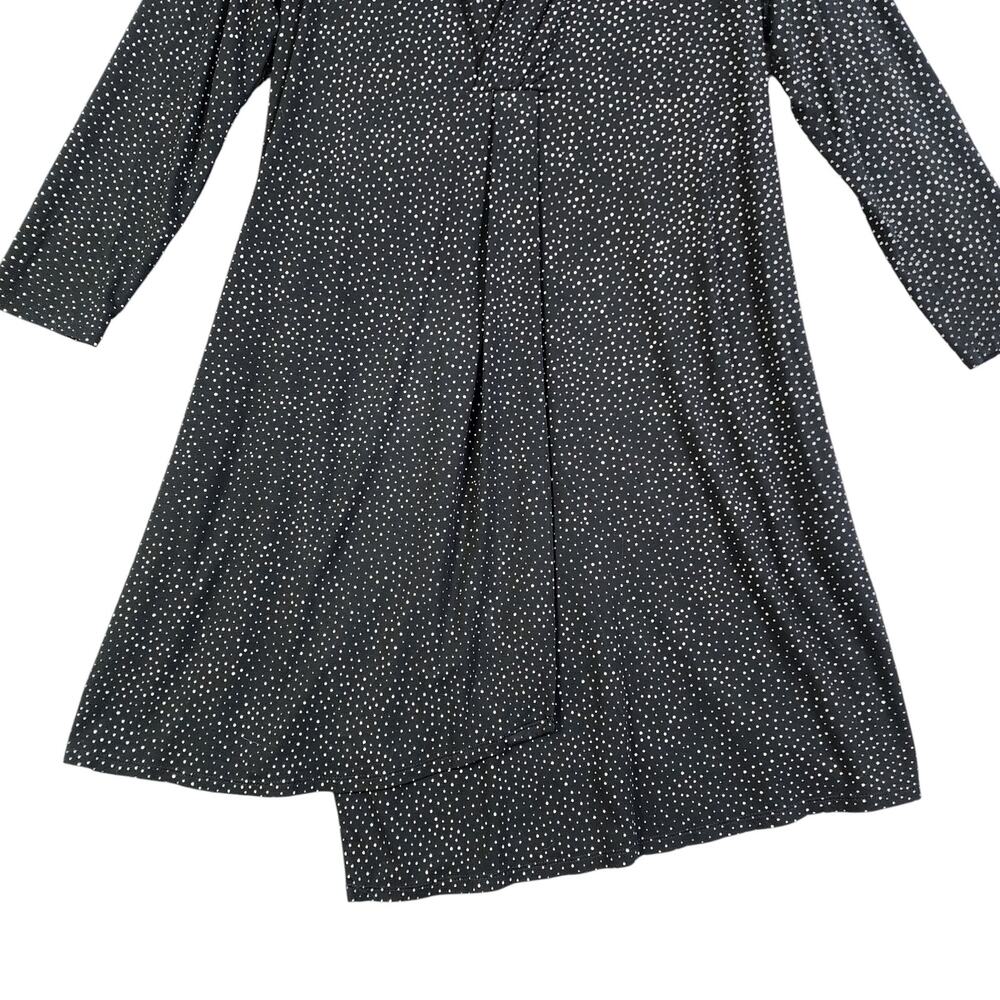 J Jill Wearever Collection Womens‎ Polka Dot Long Sleeve Dress Size L Petite - Picture 3 of 11